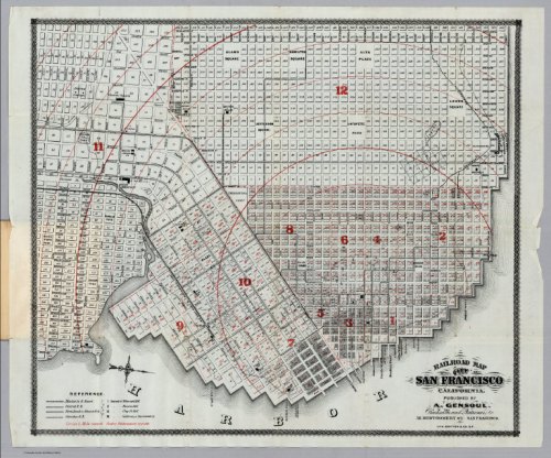 Railroad Map Of The City Of San Francisco