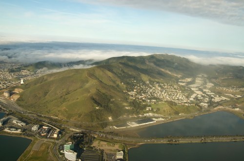 San Bruno Mountain from the air